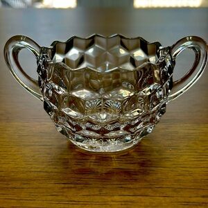 Vintage Fostoria Crystal Sugar Bowl